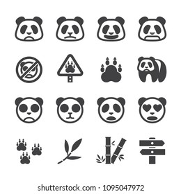 Panda icon set