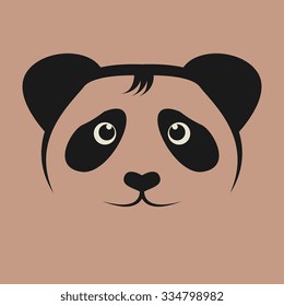 Panda icon or sign, vector illustration