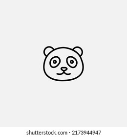 Panda icon sign vector,Symbol, logo illustration for web and mobile