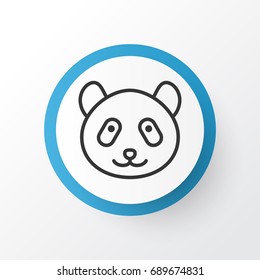 Panda Icon Symbol. Premium Quality Isolated Bear Element In Trendy Style.