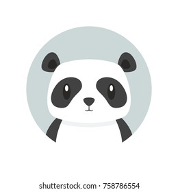 Panda icon vector