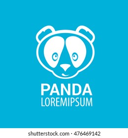 panda icon. vector panda bear symbol or sign