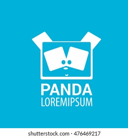 panda icon. vector panda bear symbol or sign