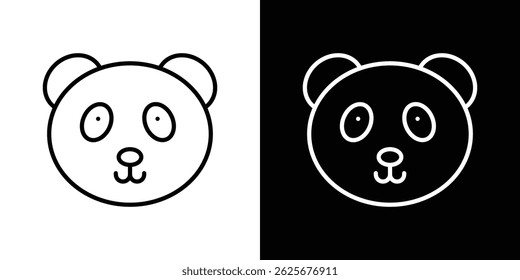 Panda icon vector collection. vector sign illustration