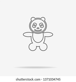 Panda icon. Vector concept illustration for design.