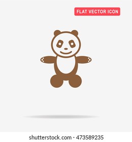 Panda icon. Vector concept illustration for design.