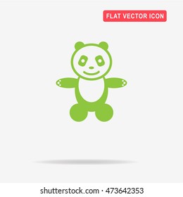 Panda icon. Vector concept illustration for design.