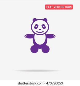 Panda icon. Vector concept illustration for design.