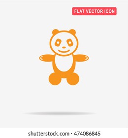 Panda icon. Vector concept illustration for design.