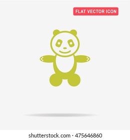 Panda icon. Vector concept illustration for design.
