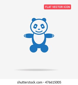 Panda icon. Vector concept illustration for design.