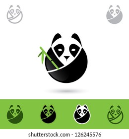 Panda Icon - Vector Illustration