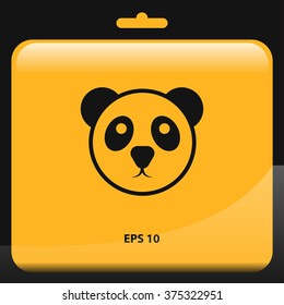 panda icon. vector illustration