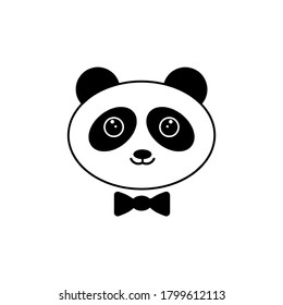 panda icon vector illustration logo template 