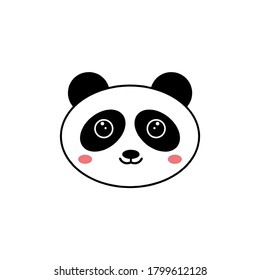 panda icon vector illustration logo template 
