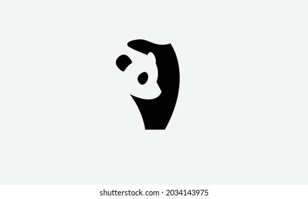 Panda icon vector logo design