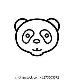 panda icon vector template