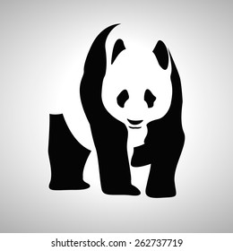 panda icon, white background