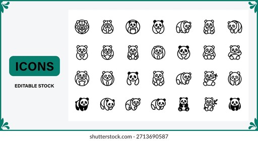 Panda Icons Collection for Design