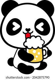 Iconos de Panda, lindo Panda con diferentes emociones