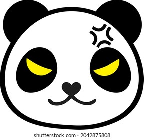 Iconos de Panda, lindo Panda con diferentes emociones