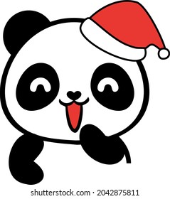 Panda-Symbole, süße Panda mit unterschiedlichen Emotionen