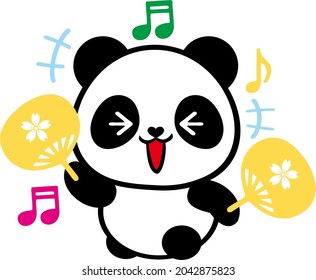 Panda icons, cute Panda with different emotions