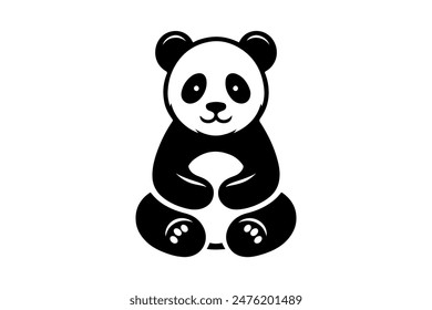 Panda illustration, Panda art drawing,  sketch, vector,