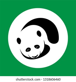 Panda Illustration. Asian's Animal Icon As A Simple Vector Sign & Trendy Symbol for Design and Wildlife Websites, Presentation or Mobile Application.