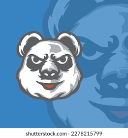 panda illustration for logo and tshirt design