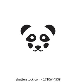 panda illustration logo a vector icon template  