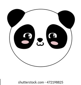 panda illustration vector, vector panda bear