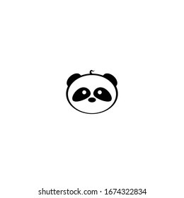 Bildzeichen-Vektorillustration-Symbolvorlage für Panda