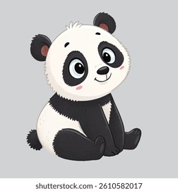 panda image with graphic design