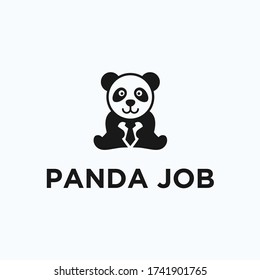 panda job logo. panda icon