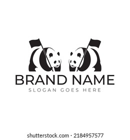 Panda Kingdom Premium Logo Design