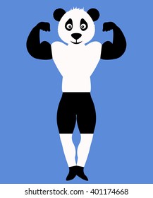 panda kung fu bodybuilder
