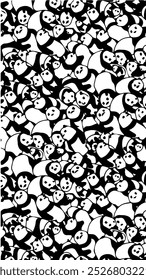 
Panda line art, minimalist drawing style using straight or curved lines to create images without shading or color.
