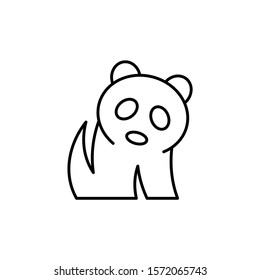 Panda line icon. Icon design. Template elements