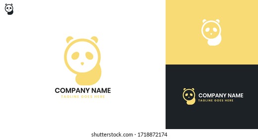 Panda Logo - All elements on this template are editable with vector software