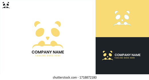 Panda Logo - All elements on this template are editable with vector software