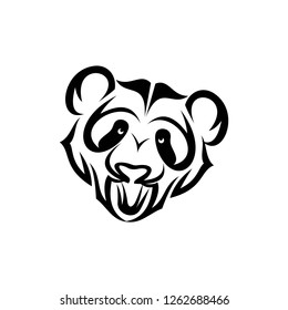 panda logo animal vector