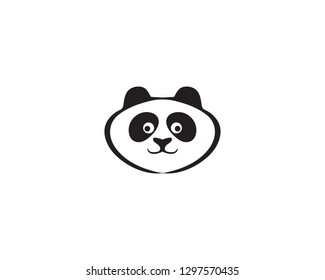 Panda Logo Black White Head Vector Stock Vector (Royalty Free ...