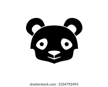 panda logo with classic design