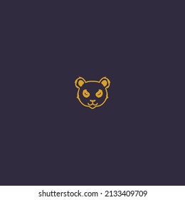 Panda logo concept. Vector Illustrator.
