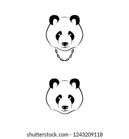 
panda logo design