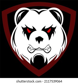 
Panda logo design. Panda  can be used as esport , product  and mascot 