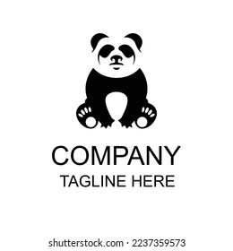 Panda logo design can be used for branding and business