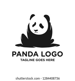 panda logo design facing forward
