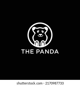 The panda logo design icon template